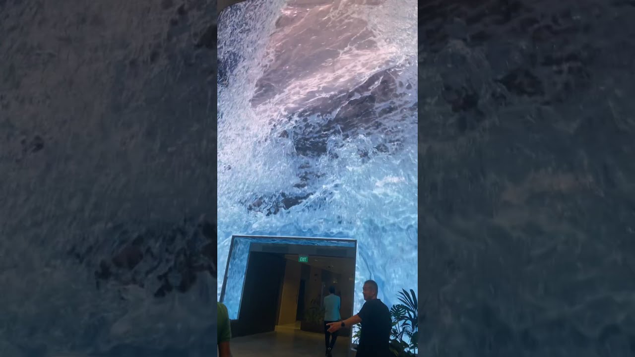 The Best Airport In World Singapore Changi Waterfall Shorts
