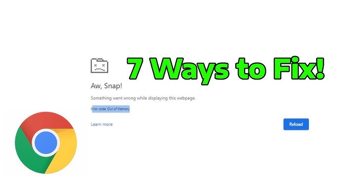 Fix Error code Out of Memory in Chrome, Edge, Brave 