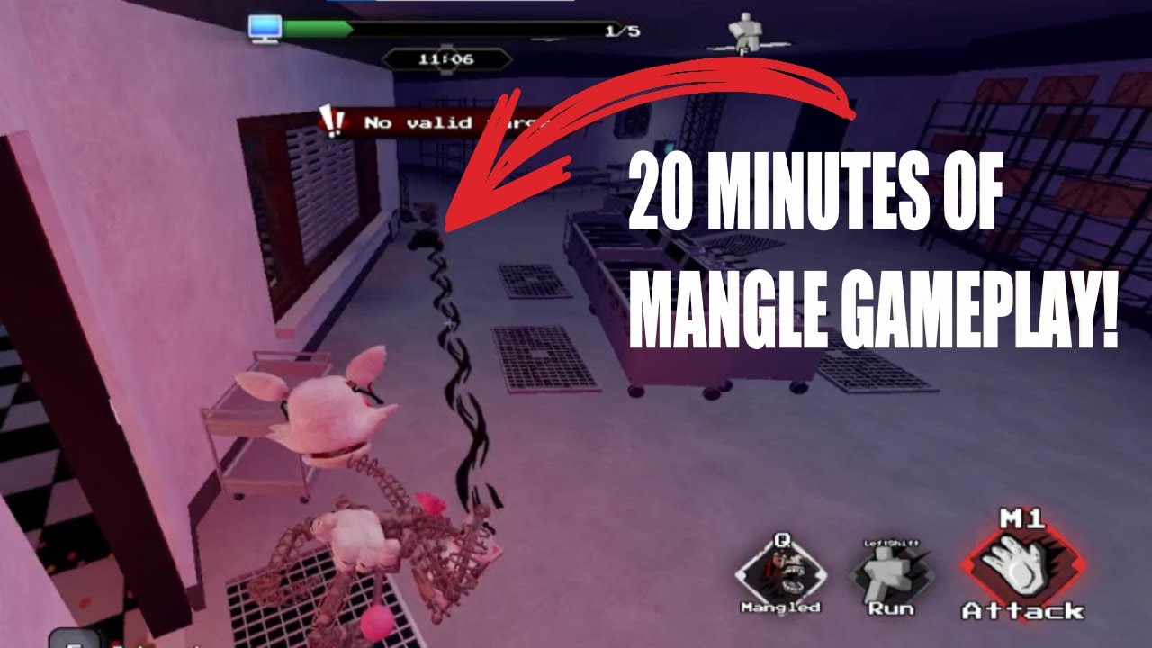 20 MINUTES OF MANGLE GAMEPLAY - Five Nights Hunted