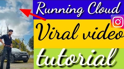 Cloud moving photo video editing /instagram reel viral video editing / running cloud viral  video