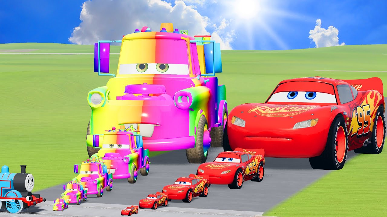 Big & Small McQueen VS Tom Matter | BeamNG.Drive