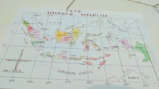 Menggambar peta sederhana wilayah Indonesia