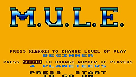 M.U.L.E. Intro Atari 800