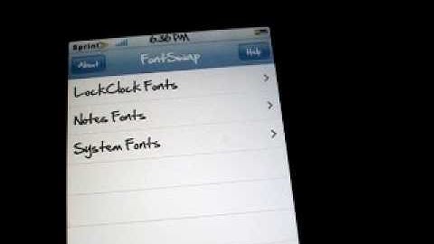 how to install and use font swap for jailbroken ipod touch or iphone
