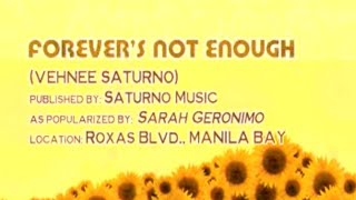 3. Forever's Not enough - Sarah Geronimo VCD