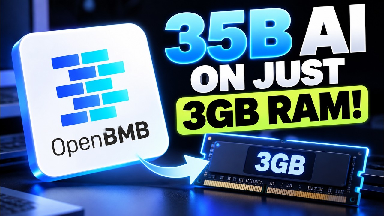 This NEW 35B AI Model Runs on Just 3GB of Memory! — Transcript