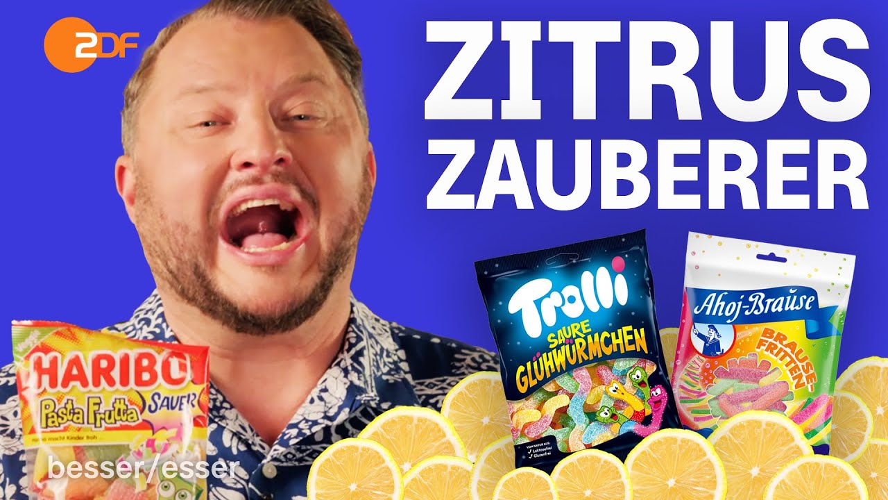 Würmer Wahn: Sebastian klont saure Fruchtgummis von Trolli, Katjes & Haribo