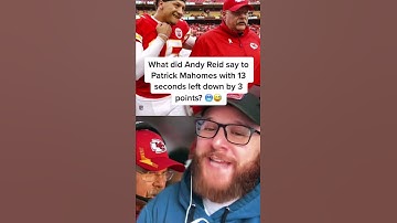 Thumbnail of What did Andy Reid say to Patrick Mahomes with 13 seconds left down by 3 points? 🥶😅 #shorts