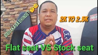 Flat seat review and comparison vs stock seat ( NaThong flat seat ) For Honda Click 125i/150i