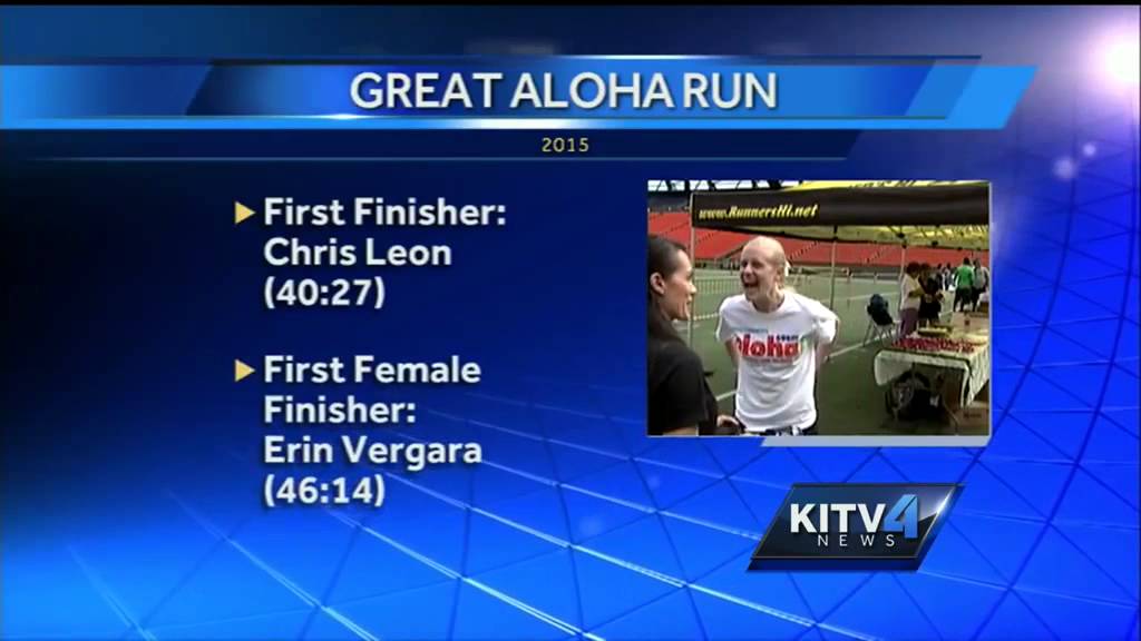 Top male, female runners named in Great Aloha Run - YouTube