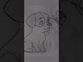 🐶 Easy Dog Drawing ✏️ Amazing Cute Puppy Sketch 😍 #shorts