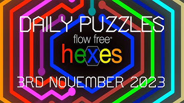 Flow Free Hexes - Daily Puzzles - 3rd November 2023-11-3