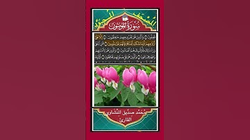 قَدۡ أَفۡلَحَ ٱلۡمُؤۡمِنُونَ - سورة المؤمنون - القارئ محمد صديق المنشاوي