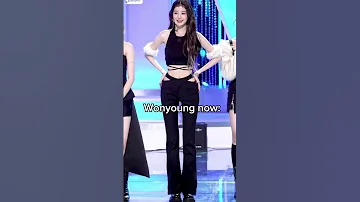 then vs now #wonyoung #ive #kpop #kpopfyp #shorts