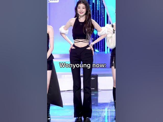 then vs now #wonyoung #ive #kpop #kpopfyp #shorts