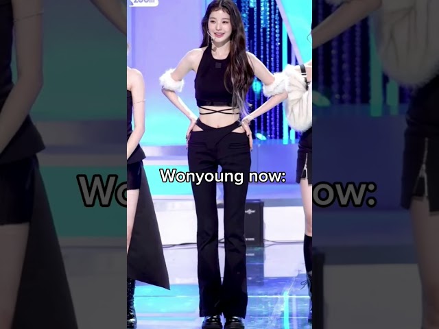 then vs now #wonyoung #ive #kpop #kpopfyp #shorts class=