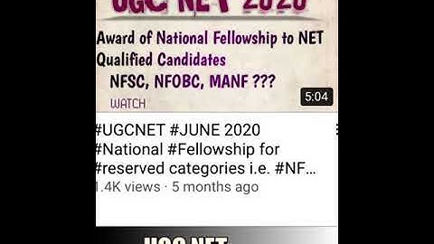 #NFSC #NFOBC #MANF #UGCNET JUNE 2020 #NEWLIST #CANDIDATES #AWARD LETTER