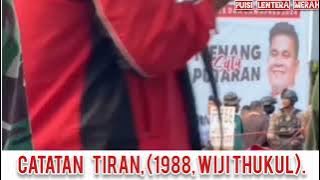 CATATAN TIRAN! | Wiji Thukul