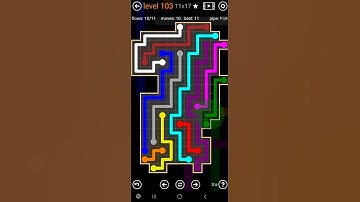 How To Solve Flow Free Amoeba Pack Level 103 11x17 Board Walk Through Solution Walkthrough