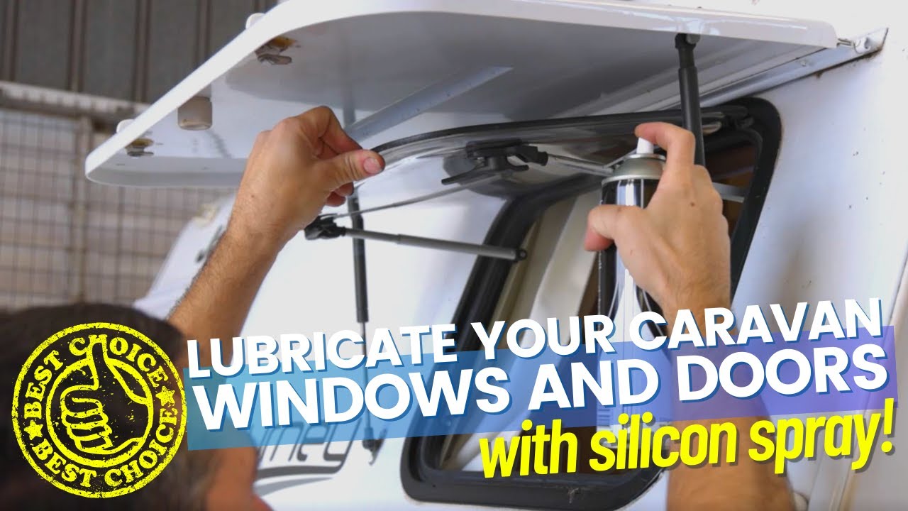 Lubricate Your Caravan Windows And Doors With Silicon Spray how-to-quickly-lubricate-your-garage-door-youtube