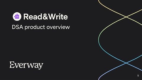 A quick overview of Read&Write for DSA