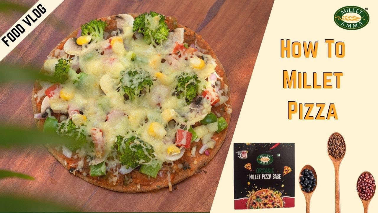 Millet Pizza Organic & Vegan Pizza Recipe Millet Recipes YouTube