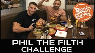 BLACKS BURGERS CHALLENGE - Fastest Time - Phil The Filth Challenge