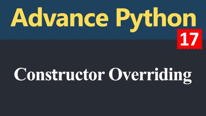 182 Python Constructor overloading Python Programming Tutorial for
