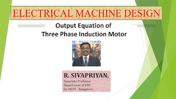 Output Equation of a Three Phase Induction Motor