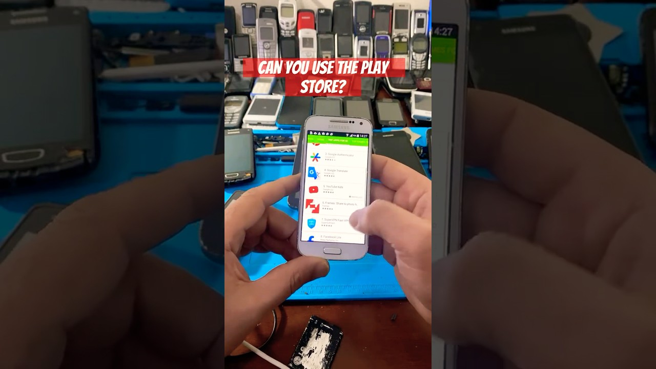 Samsung Galaxy S4 Mini in 2025: Using Google Play Store 