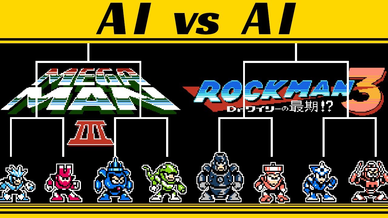 Mega man 3 Bosses No.1 Tournament | CPU Battle