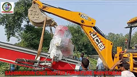CNC Routers Machine Unloading