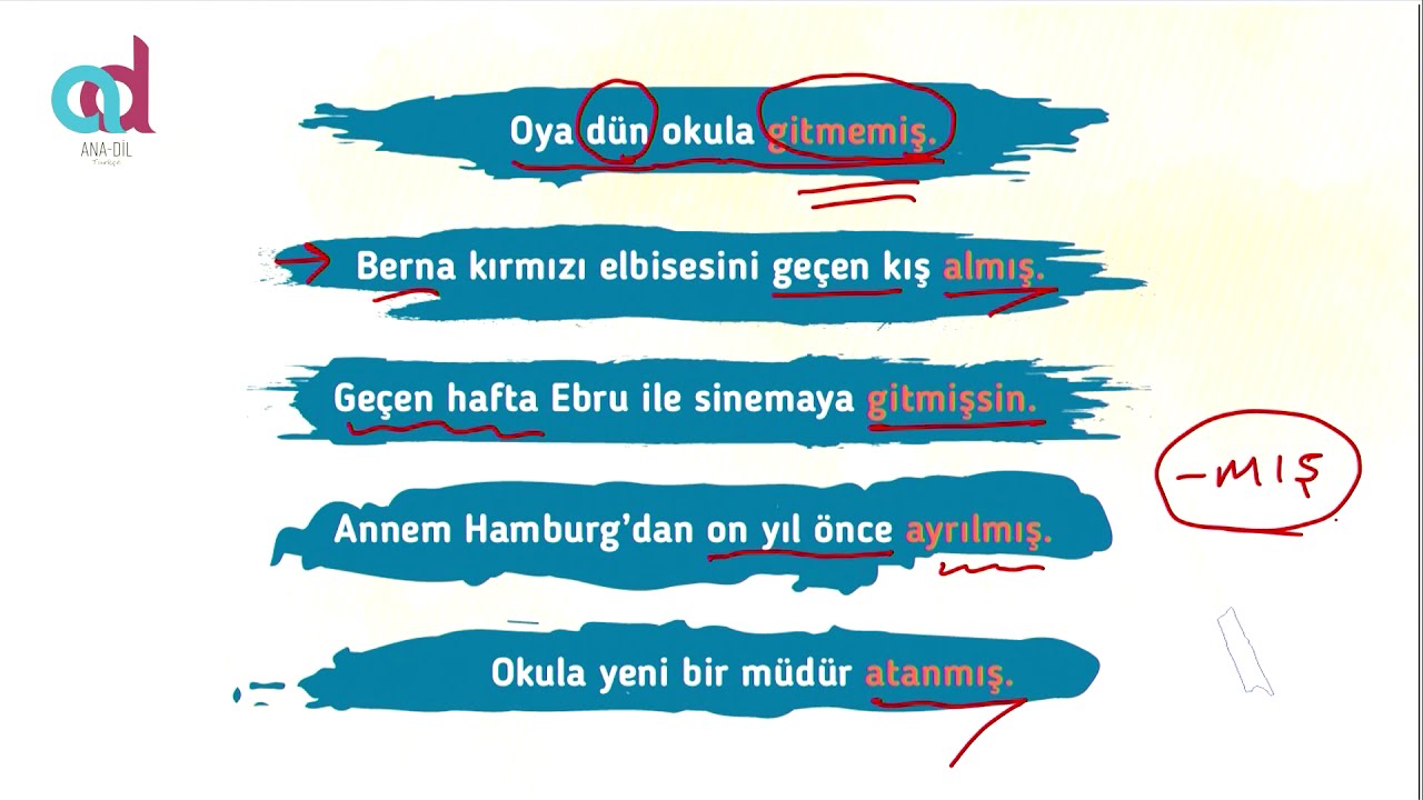 Duyulan Geçmiş Zaman | Türkçe Öğreniyorum