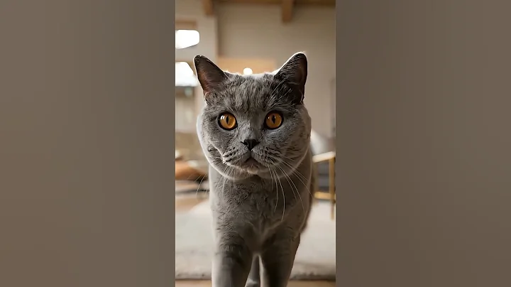 Video 11892771: gray british shorthair cat, british shorthair cat walking, cat funnycats