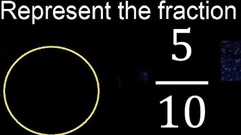 Represent 5/10 graphically . Graphic representation of fractions, graph