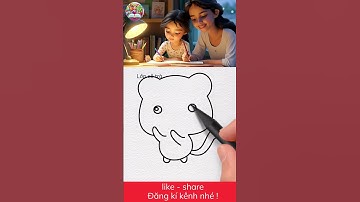 Vẽ chú hổ đơn giản đẹp và nhanh - lớp cô trà #tapve #ve #shorts