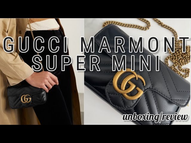 GUCCI MARMONT SUPER MINI REVIEW  WHAT FITS & WAYS TO WEAR IT !! 