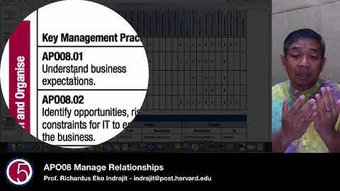 APO08 Manage Relationships by Prof. Eko Indrajit