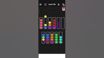 Level 736 of Ball Sort Color Puzzle