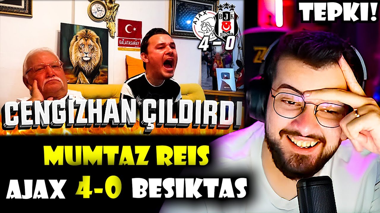 Jrokez / Mümtaz Reis ''AJAX 4-0 BEŞİKTAŞ'' TEPKİ! | Mümtaz Amca Gülmemek İçin Kendini Zor Tutuyor..