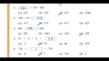 Class 4 PSEB Maths World (Maths book)-  Fundamental operations on numbers Chapter 2 (Part 19)