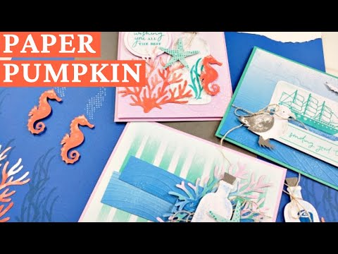 Ocean Of Fun With The July 2022 Paper Pumpkin Card Making Kit!