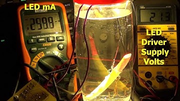 Reef Light Simulation High Power LED current monitoring of PWM intensity changes