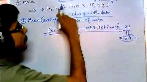 2. Biostatistics lecture - Mean median mode for nonfrequency data