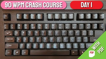 90 WPM Crash Course for English Typing - Day 1 | Free Typing Lessons | Tech Avi