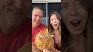 Have you tried coconut yet?🤔🥥🤩 #costarica #exoticfruit #costaricatravel #tastetesting #coconut