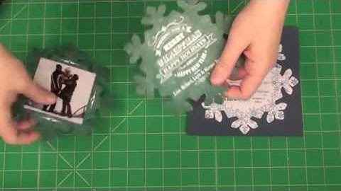 Create Snowflake shaped Christmas Cards and Invitations
