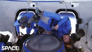 Blue Origin NS25 crew enjoys zerog in amazing launch highlights
