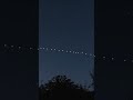 Starlink satellites train seen from earth #Shorts