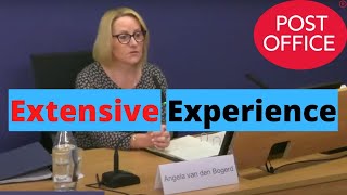 Angela van den Bogerd Outlines Extensive Post Office Experience